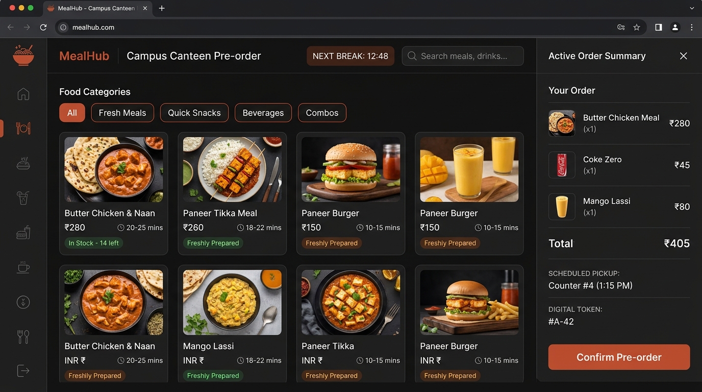 MealHub: Digital Canteen Prebooking Platform